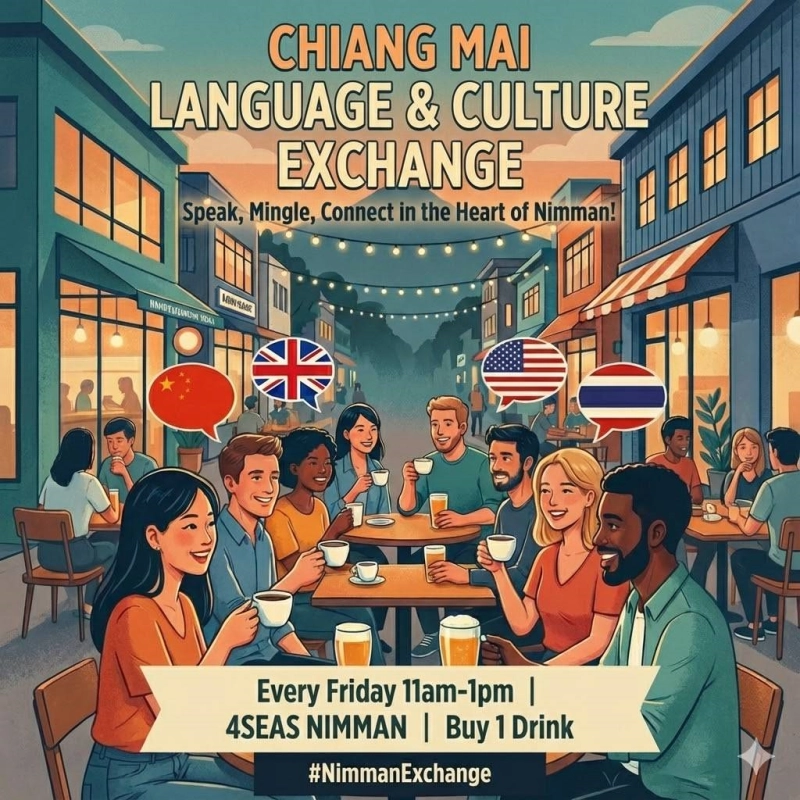 Language & Culture Exchange Corner (Chinese-English-Thai)