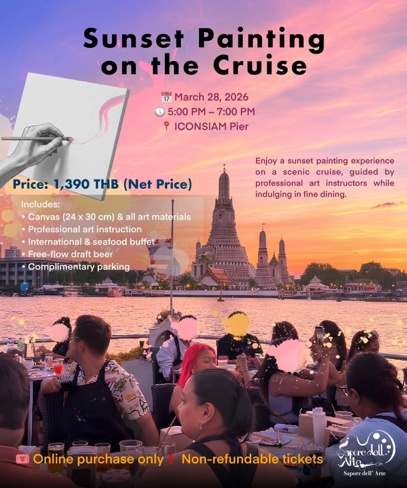 Sunset Painting On The Cruise