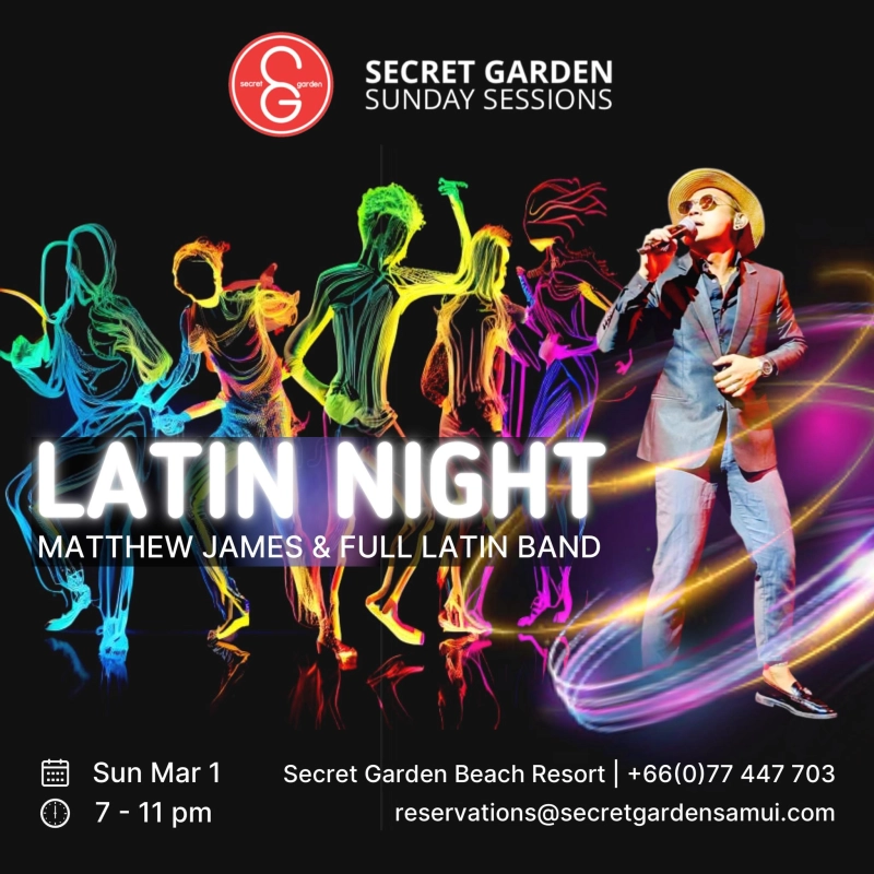 Latin Night Ft: Matthew James & Full Latin Band