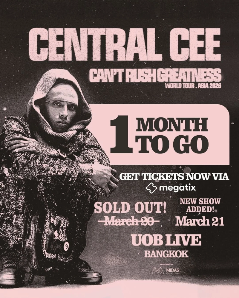 Central Cee - Can't Rush Greatness World Tour Asia 2026