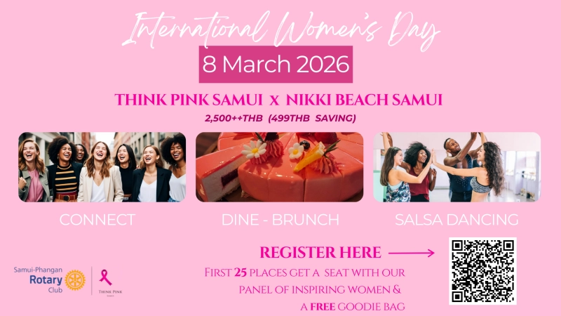 International Women's Day Brunch - Think Pink Samui x Nikki Beach Samui
