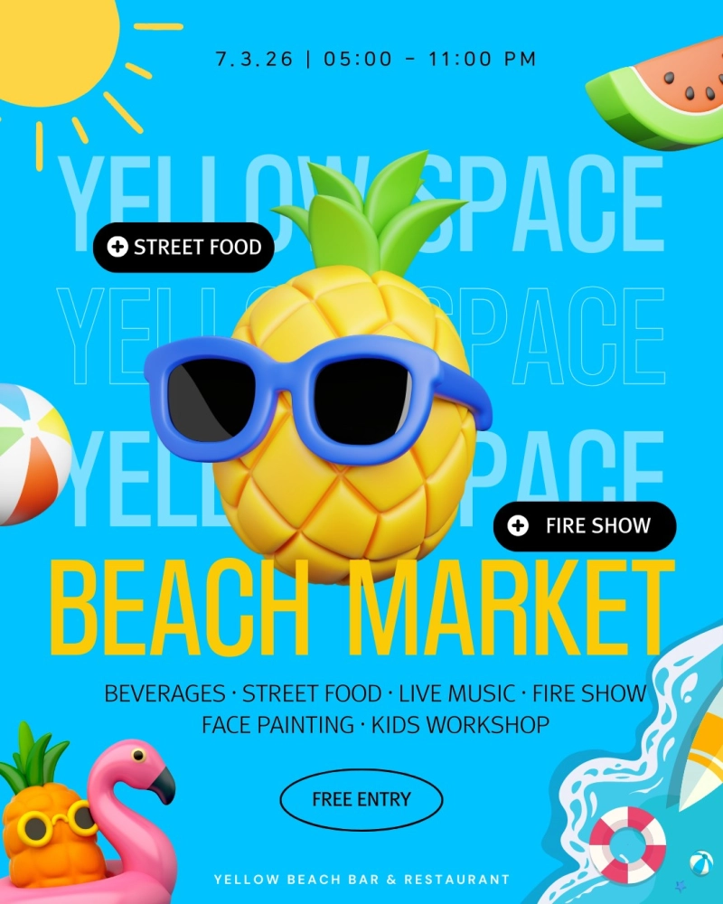 Yellow Space Beach Market