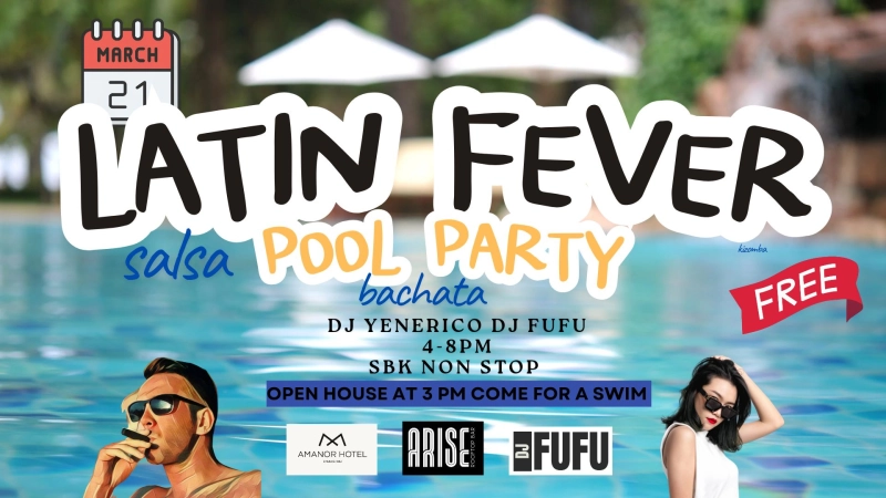 Latin Fever Rooftop Pool Party
