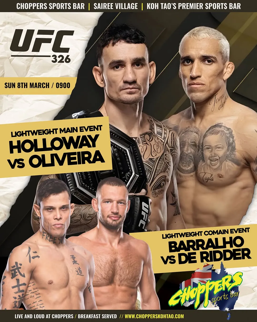 UFC 326: Holloway vs Oliveira
