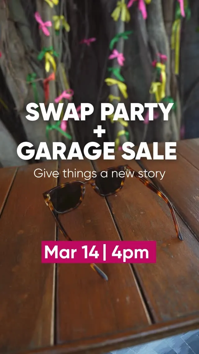 Swap Party + Garage Sale