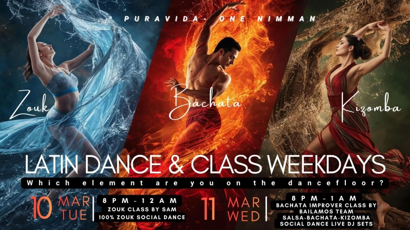 Latin Dance & Class Weekdays