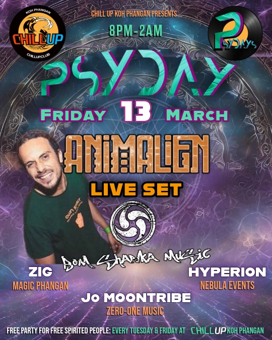 Psyday Friday 13th March