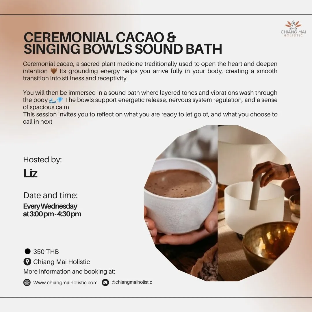 Ceremonial Cacao & Singing Bowls Sound Bath
