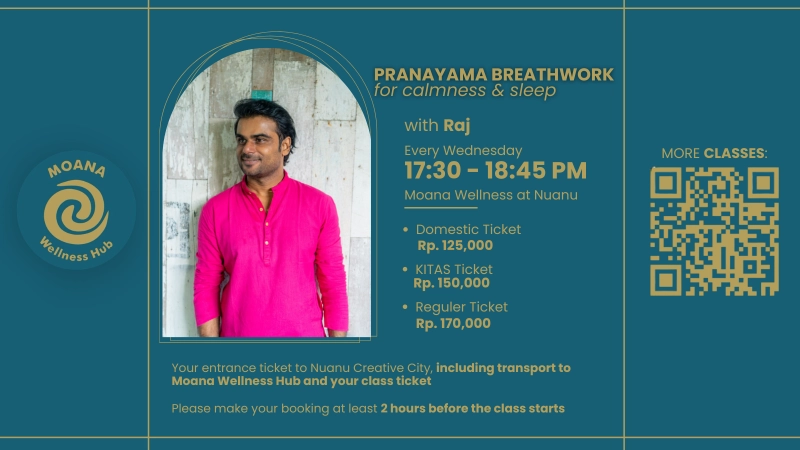 Pranayama Breathwork For Calmness & Sleep with Raj | Moana Wellness Hub