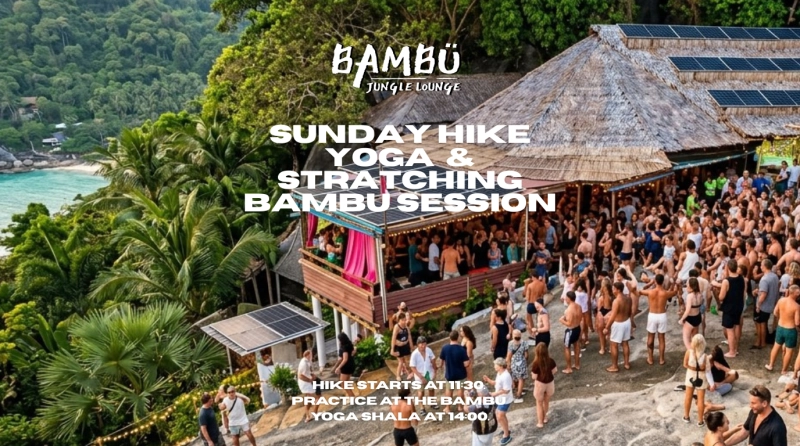 International Sunday Hike with Yoga Practice and Bambu Party