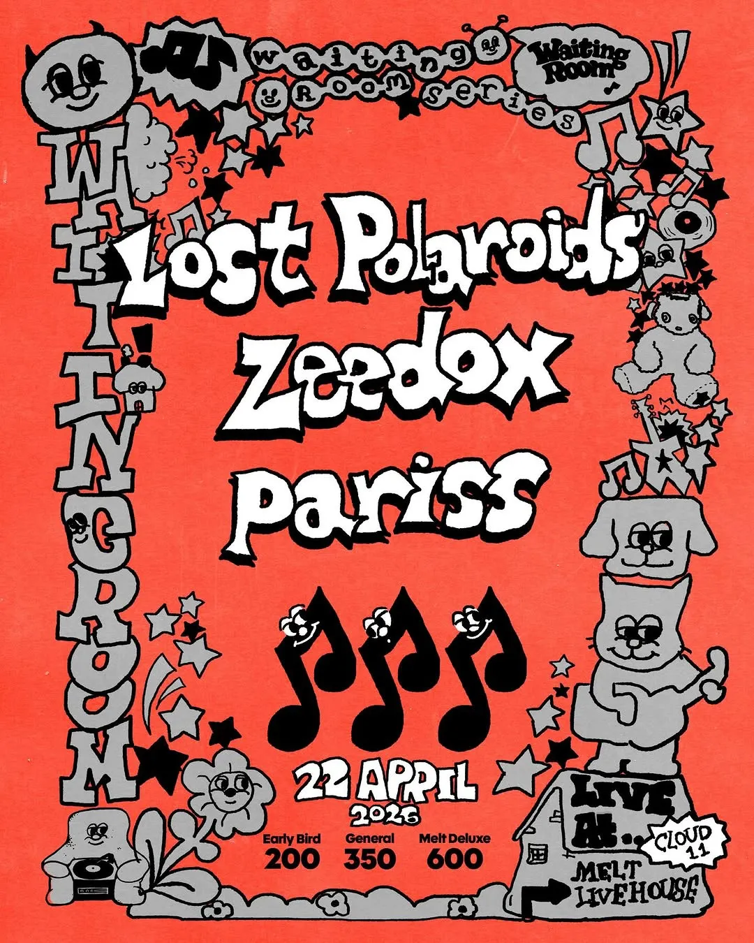 Melt Livehouse Cloud 11: Lost Polaroids + Zeedox + Pariss