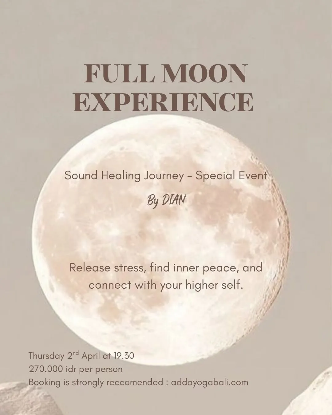 Full Moon Sound Healing Bali