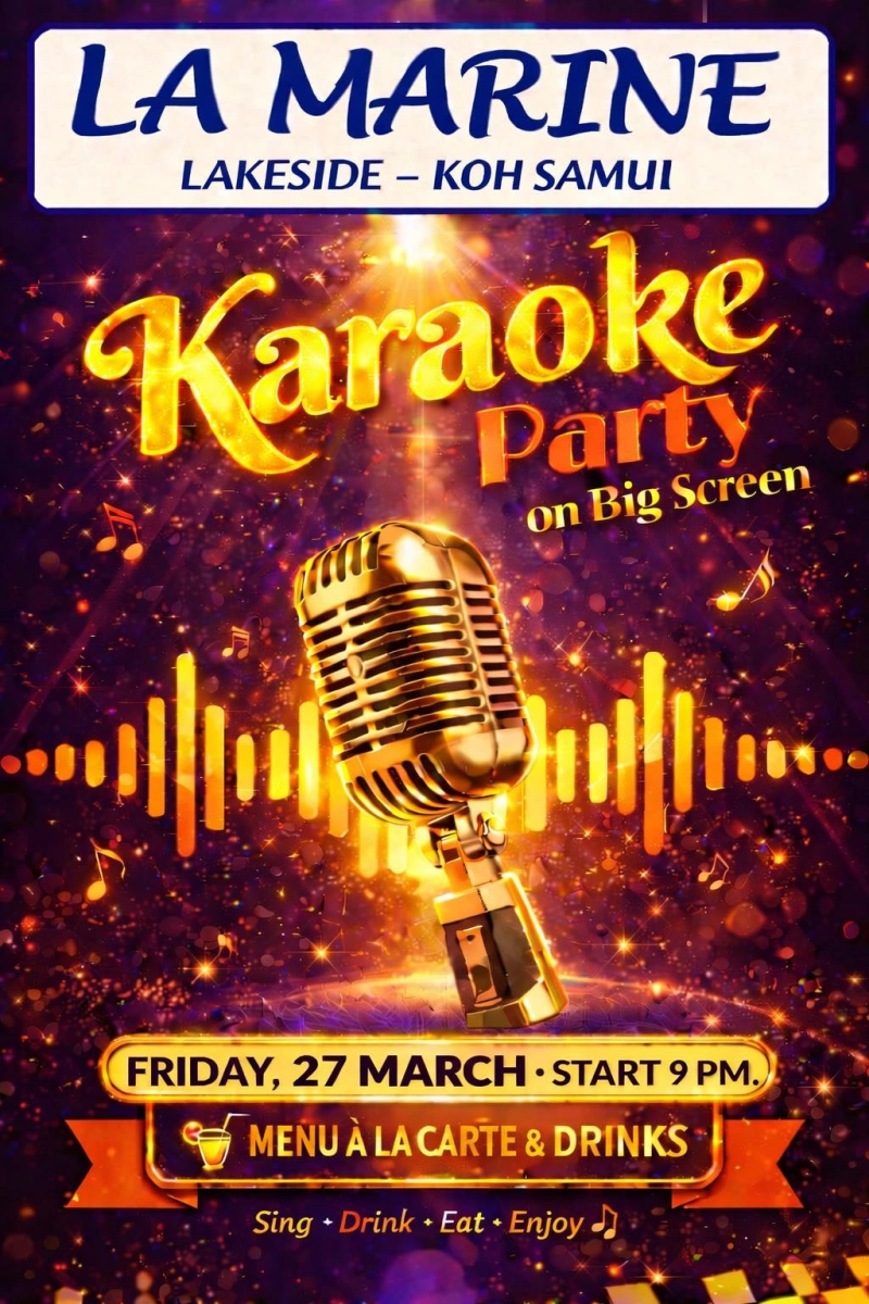 Karaoke Party On Big Screen