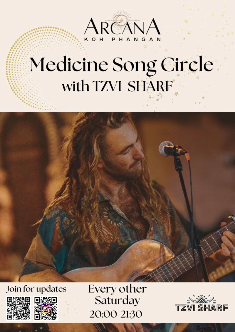 Medicine song circle with Tzvi Sharf
