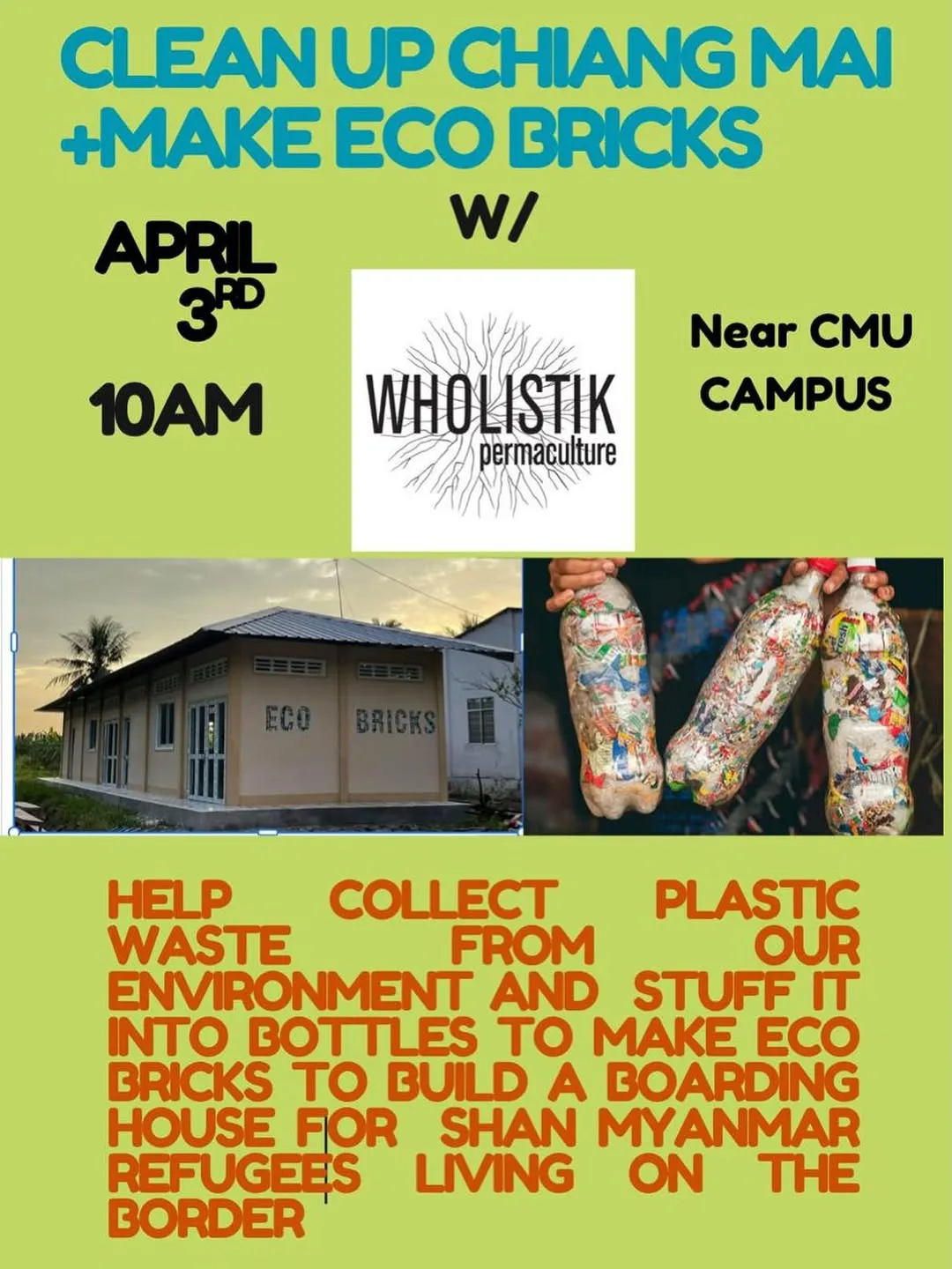 Clean Up Chiang Mai + Make Eco Bricks