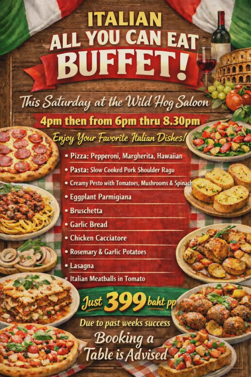 Italian All You Can Eat Buffet