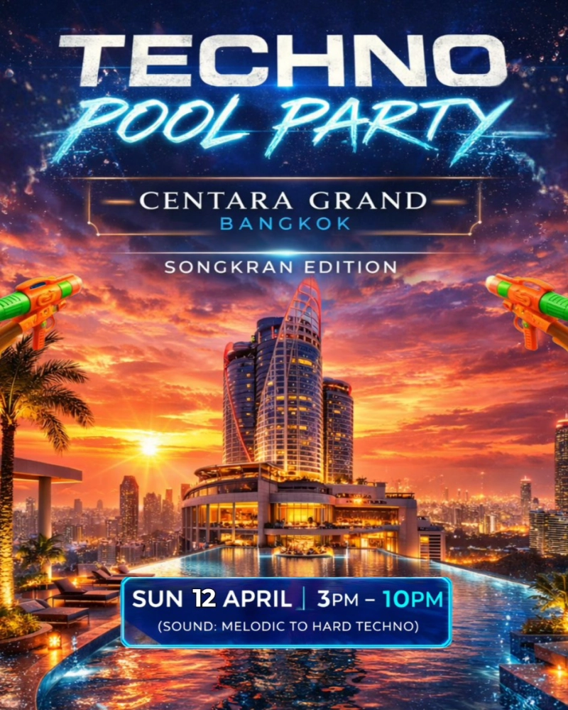 Songkran Techno Pool Party