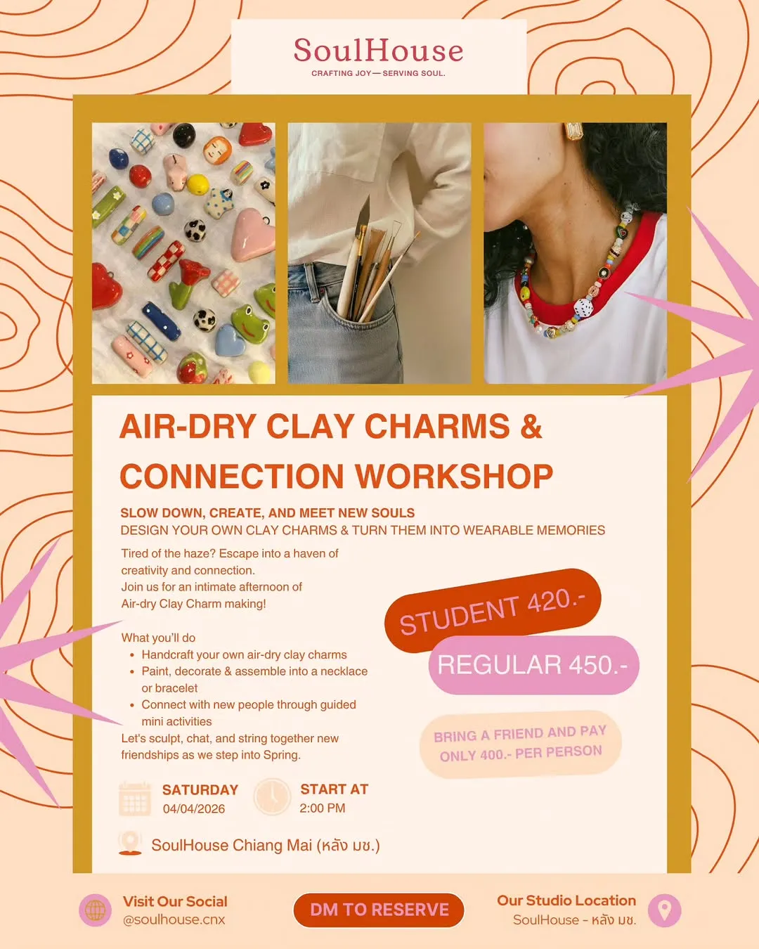 Air-Dry Clay Charms & Connection