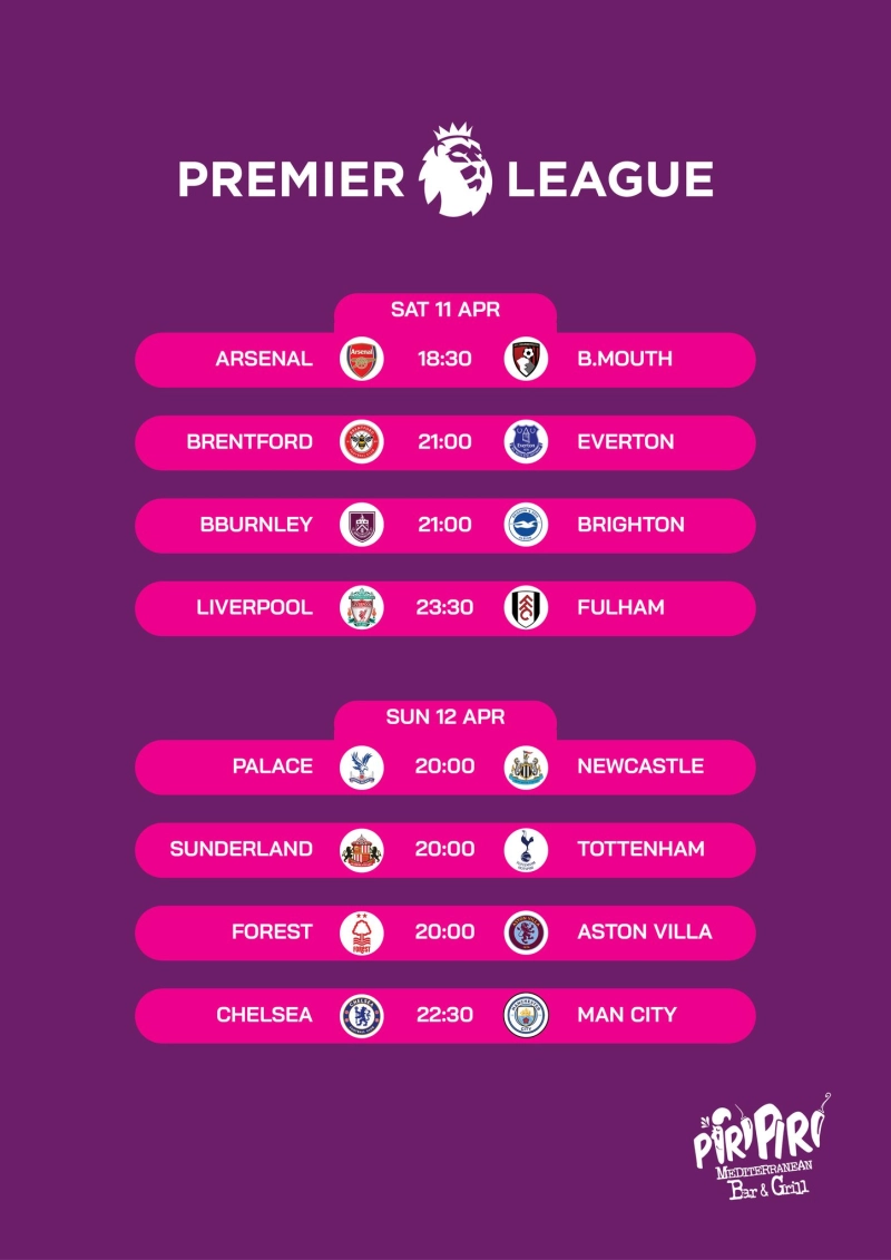EPL Saturday - Live