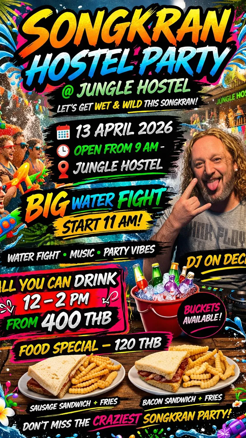 Songkran Hostel Party