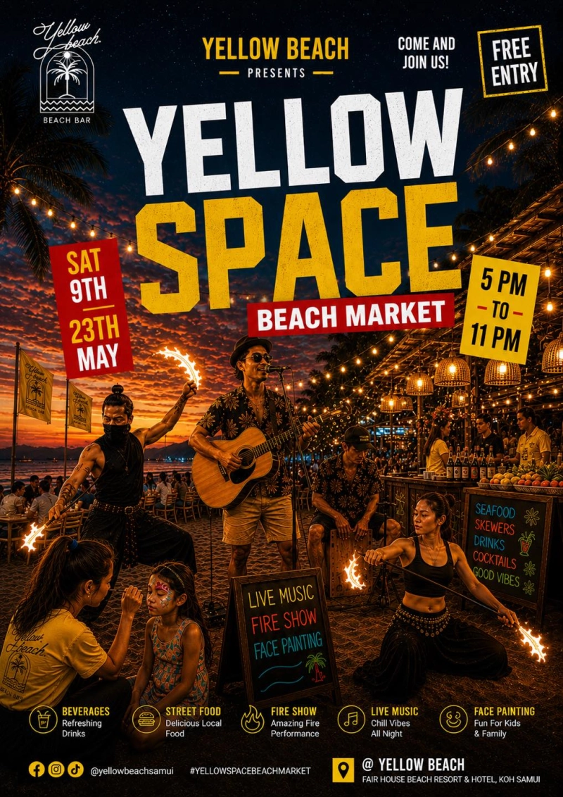 Yellow Space Beach Market