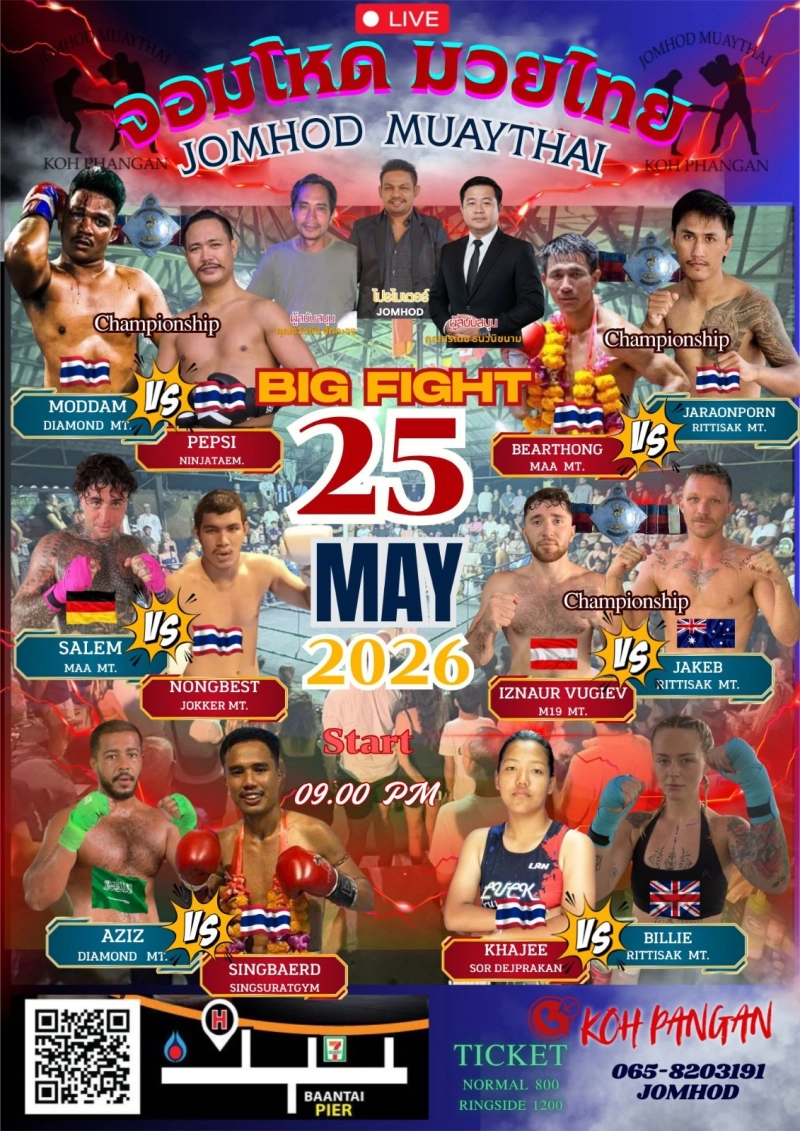 Muay Thai Boxing Fight Night