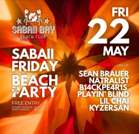 Sabaii Friday Beach Party