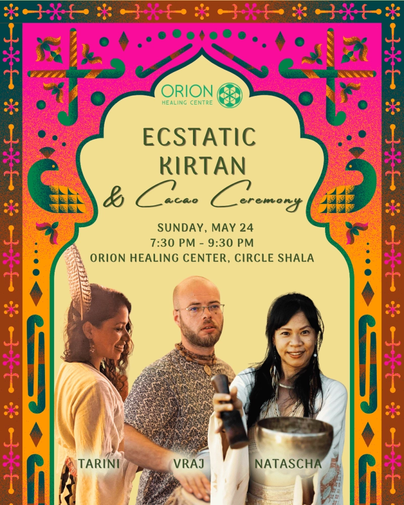Ecstatic Kirtan & Cacao Ceremony with Natascha, Vraj Mohan & Tarini