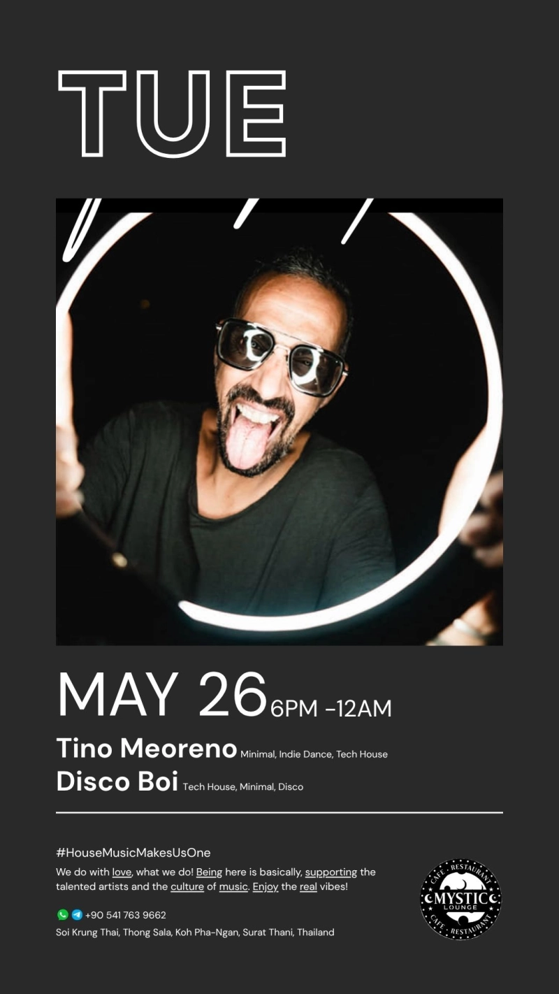 Tuesday Fever: House - Tino Moreno, Disco Boi