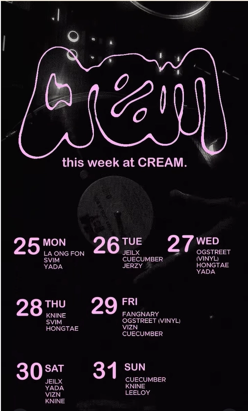 Cream Club DJs Night