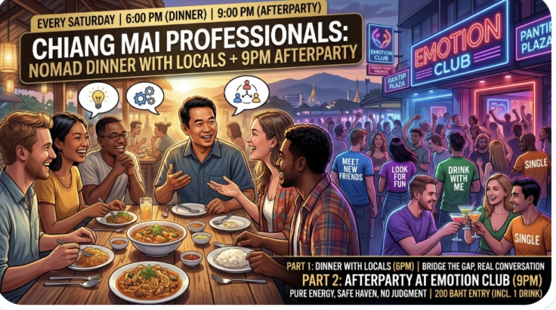 Nomad Dinner With Locals + Afterparty
