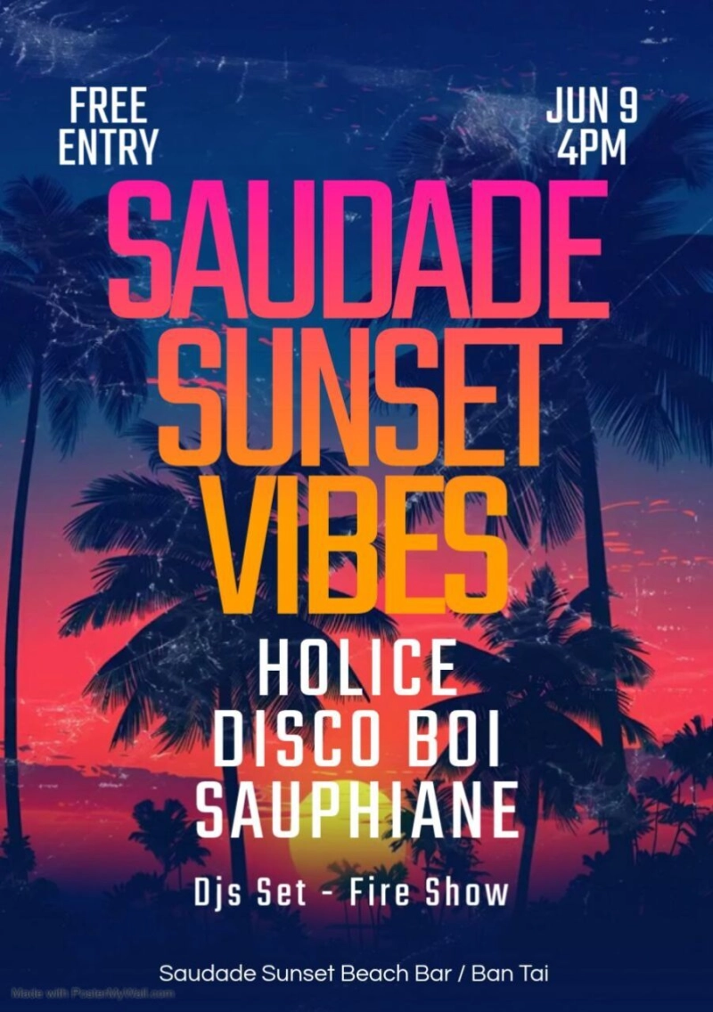 Sunset Vibes and Fire show