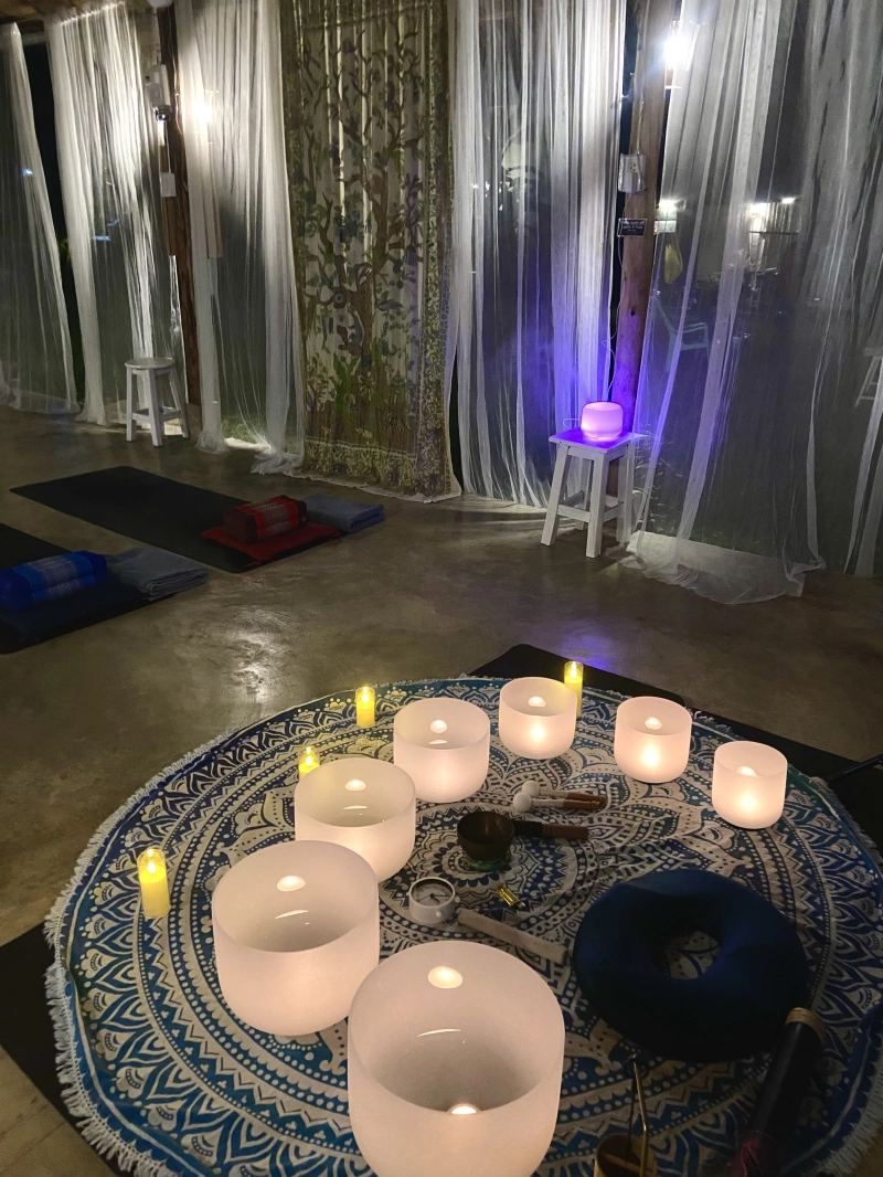 Stretch & Sound Bath ( Crystal Bowl Sound Bath)