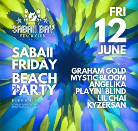 Sabaii Friday Beach Party