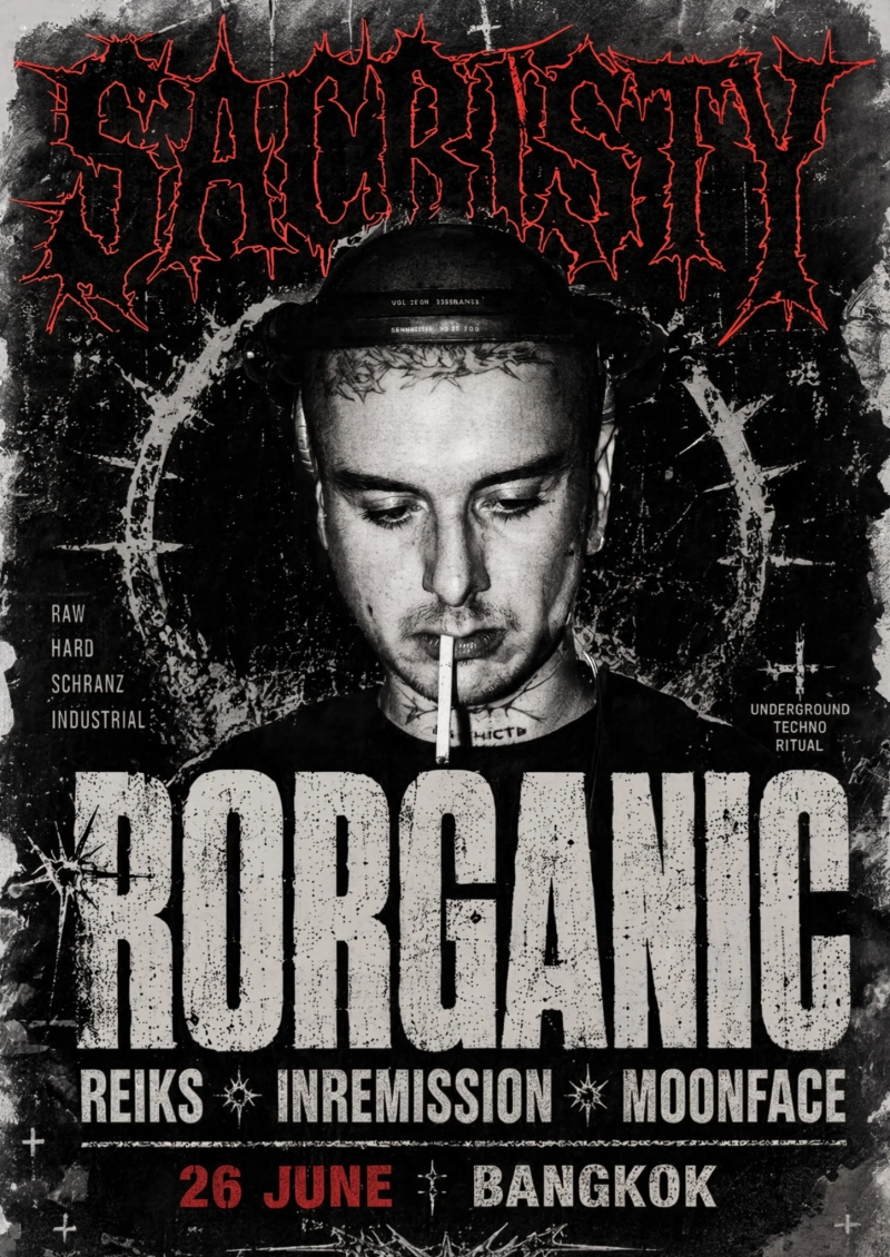 SACRISTY night with RORGANIC
