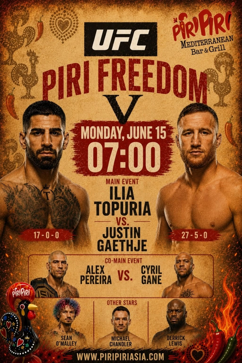 Ilia Topuria vs Justin Gaethje