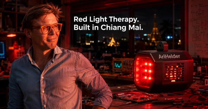 The Red Light Founder: Biohacking, Business, and Building Devices in Chiang Mai