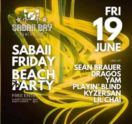 Sabaii Friday Beach Party