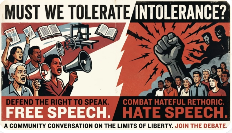 Free Speech Vs. Hate Speech: Must We Tolerate Intolerance?