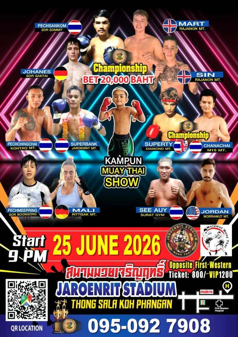 Muay Thai Boxing Fight Night