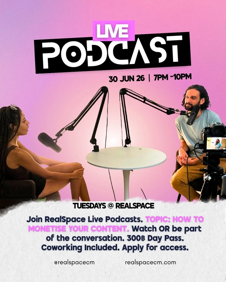 Live Podcast at Real Space