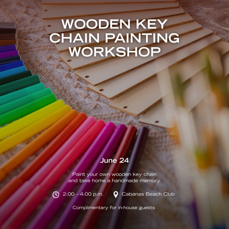 Wooden Key Chain Painting Workshop