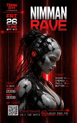 Space Time Nimman Techno Rave