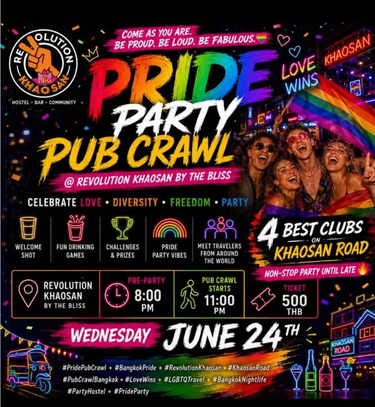 Pride Party Pub Crawl