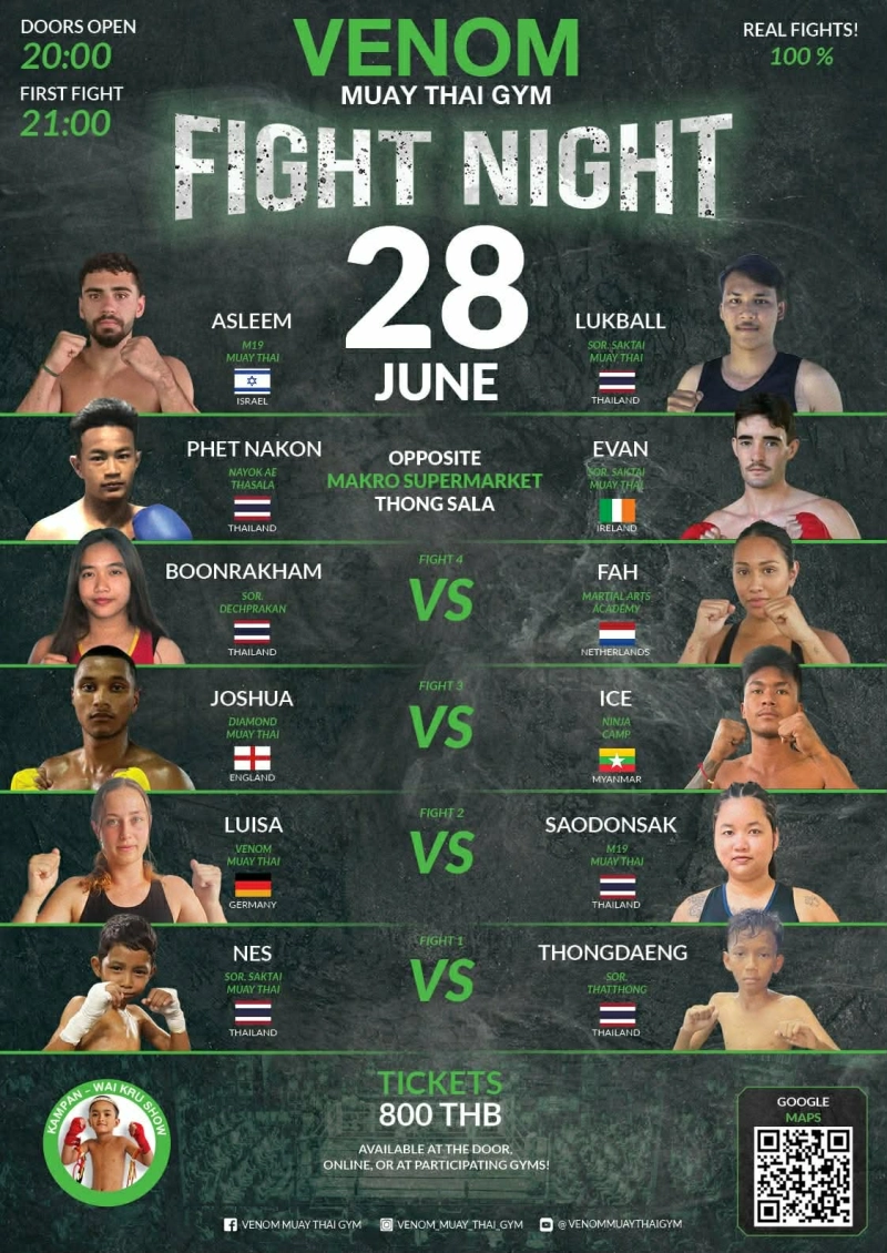 Muay Thai Boxing Fight Night