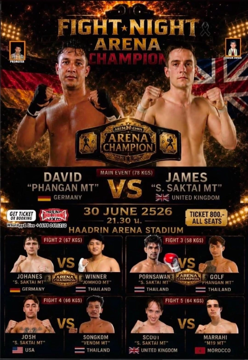 Muay Thai Boxing Fight Night