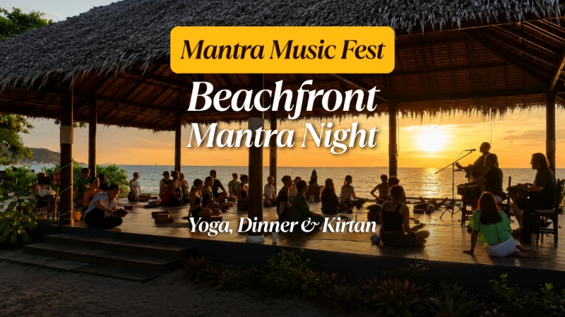 Beachfront Mantra Night: Yoga, Dinner & Kirtan