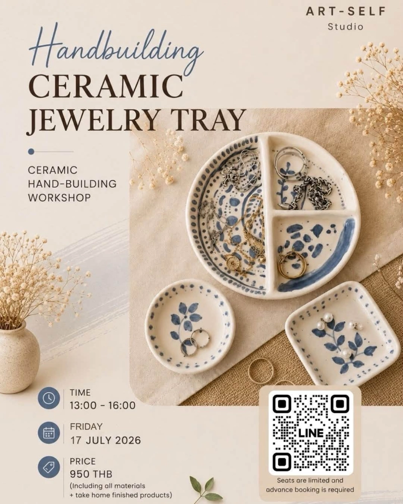 Ceramic Handbuilding Workshop - Ceramic Jewelry Tray