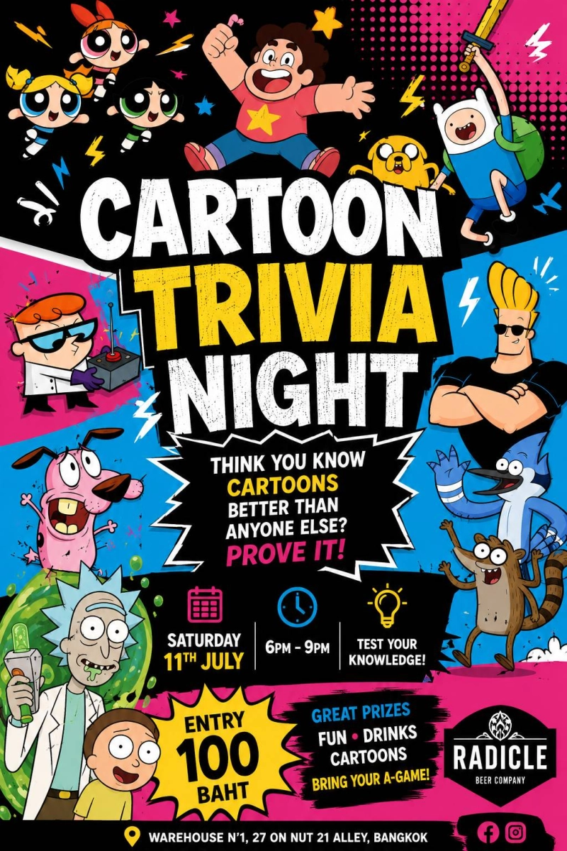 Cartoon Trivia Night at Radicle