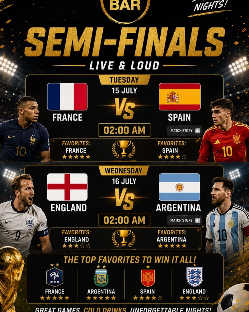 World Cup Semi-Final Live